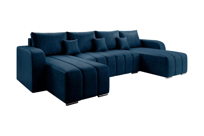 Zulueta 3-personers hjørnesofa - Blå - Møbler - Sofaer - Sovesofaer