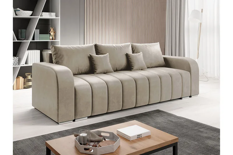 Zulueta 3-personers sofa - Beige - Møbler - Sofaer - Sovesofaer