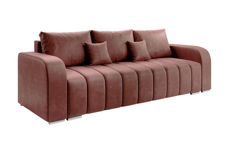 Zulueta 3-personers sofa - Lyserød - Møbler - Sofaer - Sovesofaer