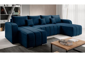 Zulueta 3-personers hjørnesofa - Blå - Møbler - Sofaer - Sovesofaer
