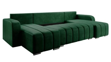 Zulueta 4-personers sovesofa med dobbelt chaiselong - grå - Møbler - Sofaer - Sovesofaer