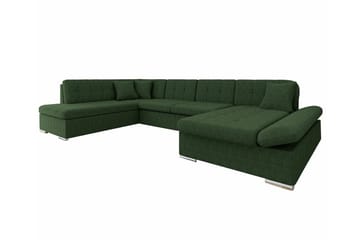 Zumar 4-sits Hörnbäddsoffa Dark green - Møbler - Sofaer - Sovesofaer