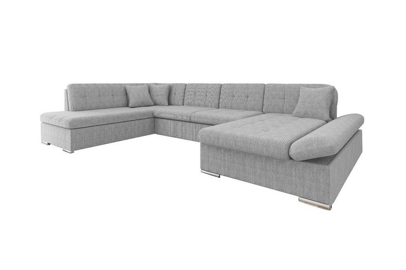 Zumar 4-personers Hjørnesovesofa - Lysegrå - Møbler - Sofaer - Sovesofaer