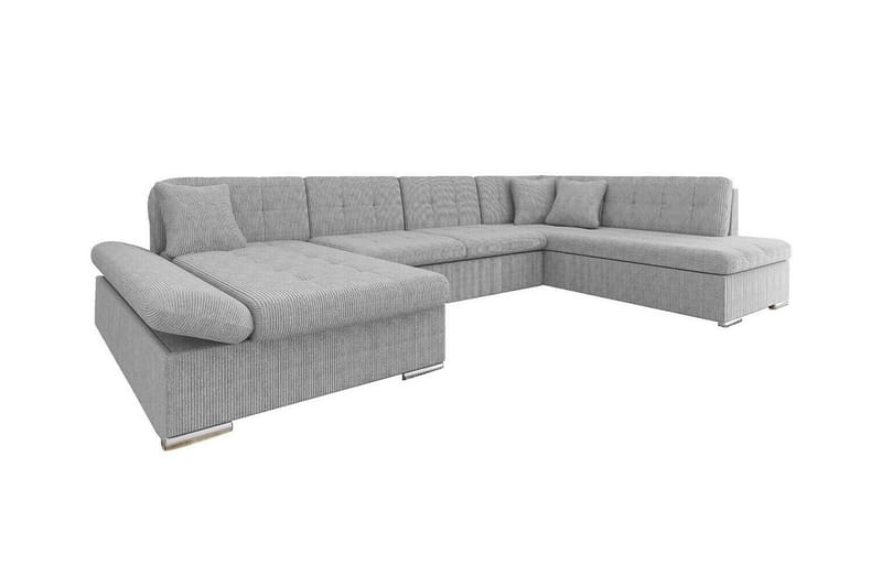 Zumar 4-personers Hjørnesovesofa - Lysegrå - Møbler - Sofaer - Sovesofaer