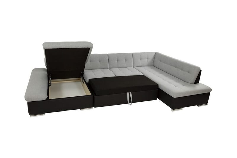 Zumar 5-personers Hjørnesovesofa - Hvid - Møbler - Sofaer - Sovesofaer
