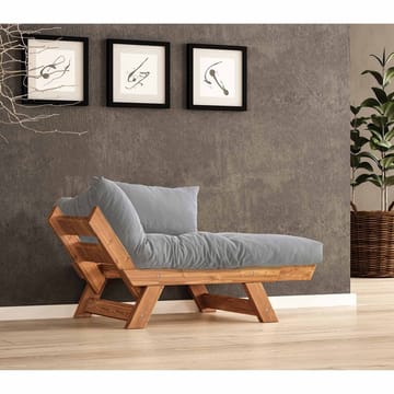 Zylar 2-personers Udtrækkelig Sovesofa med Træramme 75x140 cm i Hør - Grå|Brun - Møbler - Sofaer - Sovesofaer
