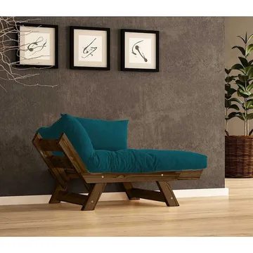 Zylar 2-personers Sovesofa - Blå - Møbler - Sofaer - Sovesofaer - 2 personers sovesofa