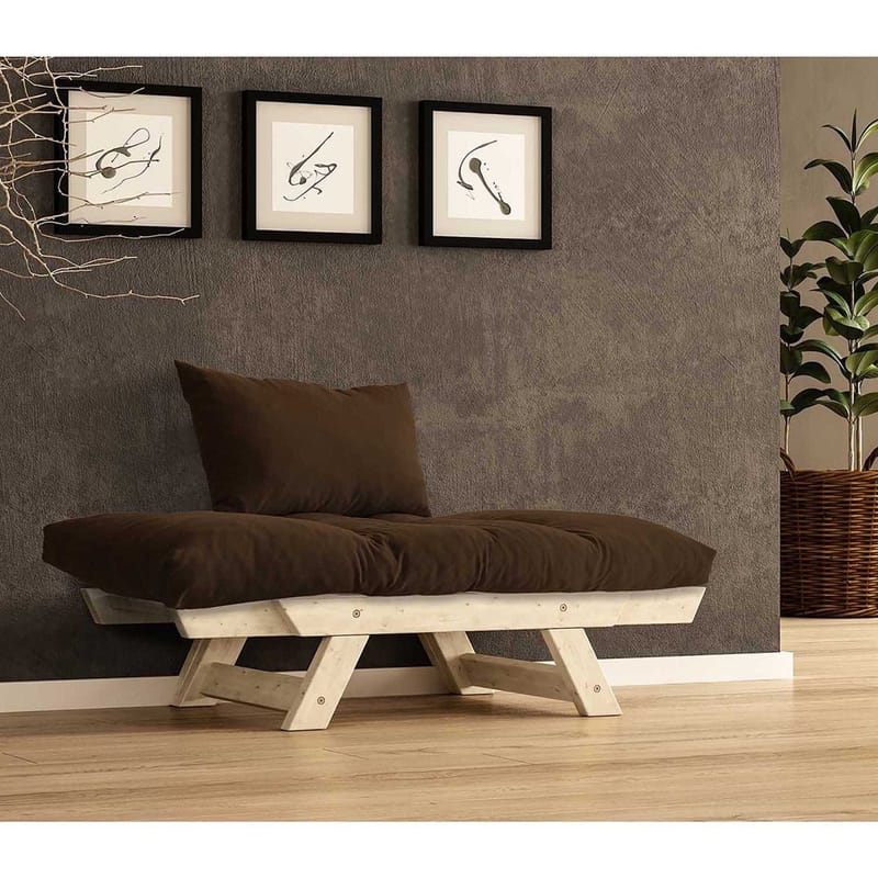 Zylar 2-personers Sovesofa - Brun/Natur - Møbler - Sofaer - Sovesofaer - 2 personers sovesofa