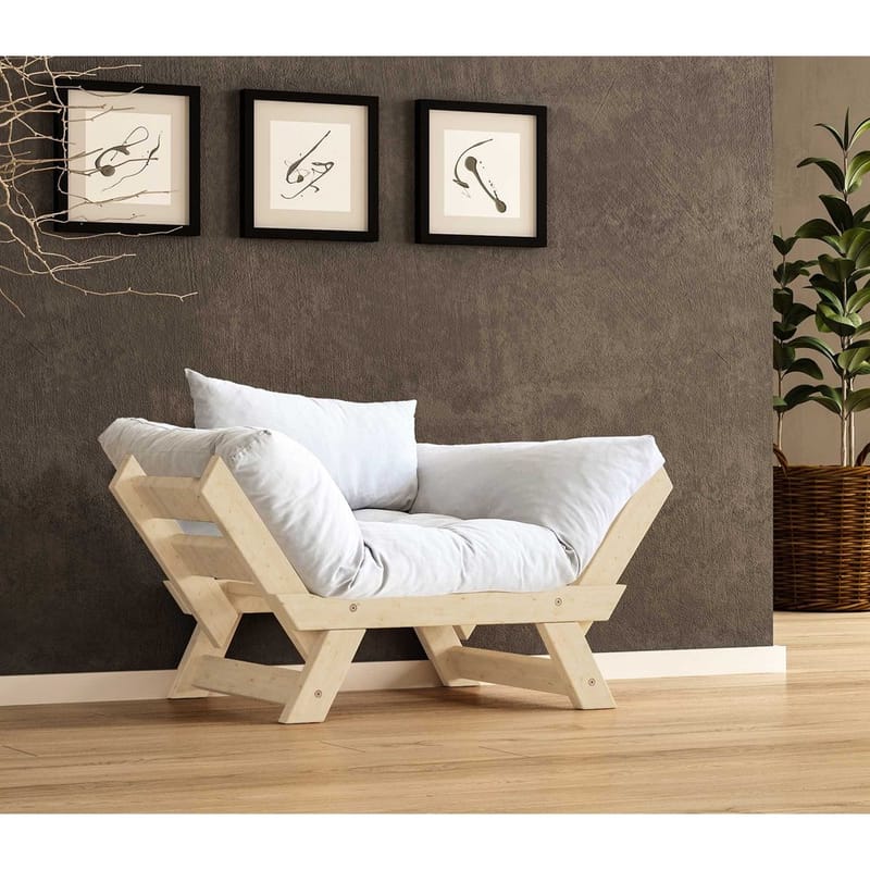 Zylar 2-personers Sovesofa, Hvid/Natur