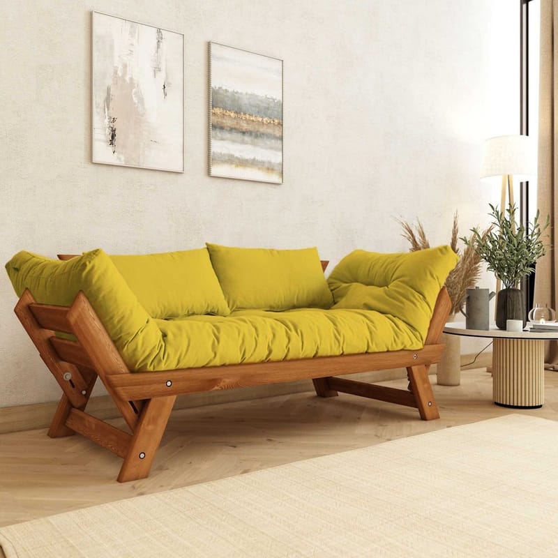 Zylar 2-personers Sovesofa, Gul
