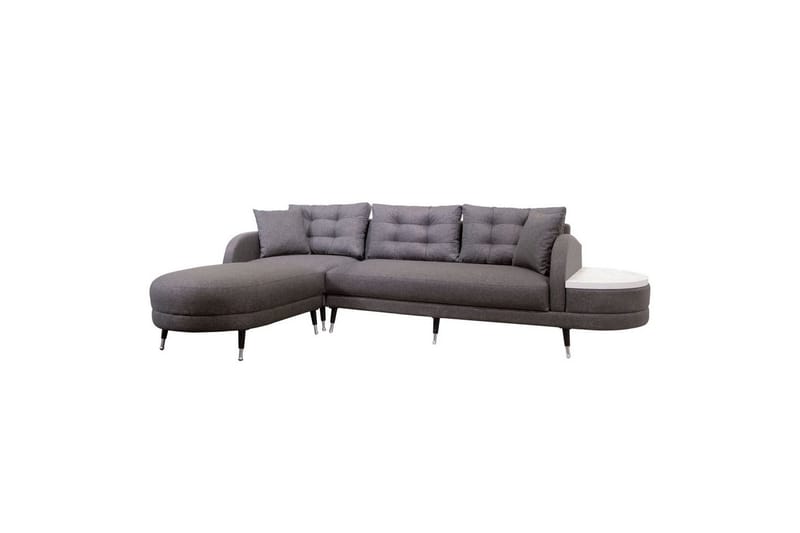 Sufian 3-personers sofa med Divan - Antracit - Møbler - Sofaer - Sofa med chaiselong