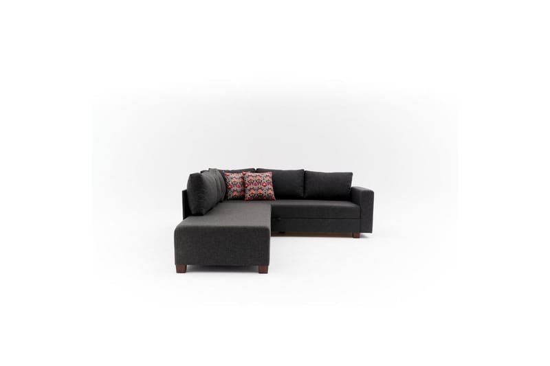 Sufian Hjørne sovesofa 4 personers - Antracit - Møbler - Sofaer - Sovesofaer