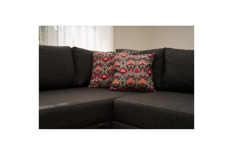 Sufian Hjørne sovesofa 4 personers - Antracit - Møbler - Sofaer - Sovesofaer