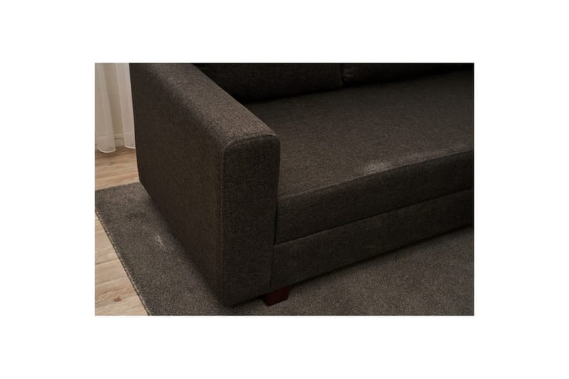 Sufian Hjørne sovesofa 4 personers - Antracit - Møbler - Sofaer - Sovesofaer