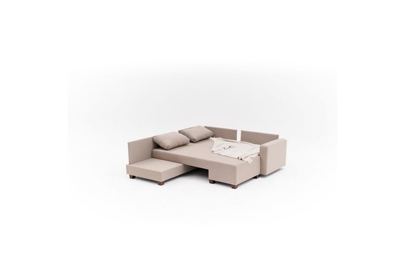 Sufian Hjørne sovesofa 4 personers - Beige - Møbler - Sofaer - Sovesofaer