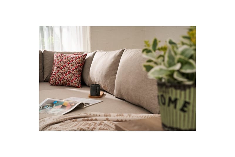 Sufian Hjørne sovesofa 4 personers - Beige - Møbler - Sofaer - Sovesofaer