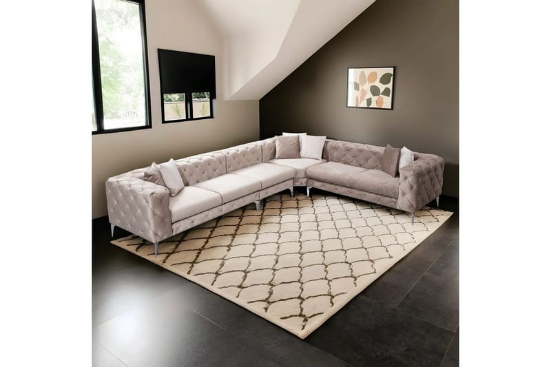Sufian hjørnesofa 5 personers - Beige - Møbler - Sofaer - Hjørnesofa