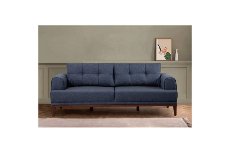 Sufian Sofasæt 2 Personers - Brun/Mørkeblå - Møbler - Sofaer - Sofagrupper