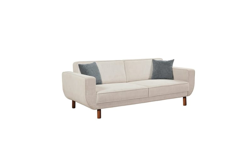 Sufian sofasæt 3 personers - Rødbrunt træ/Cremevhid - Møbler - Sofaer - Sofagrupper