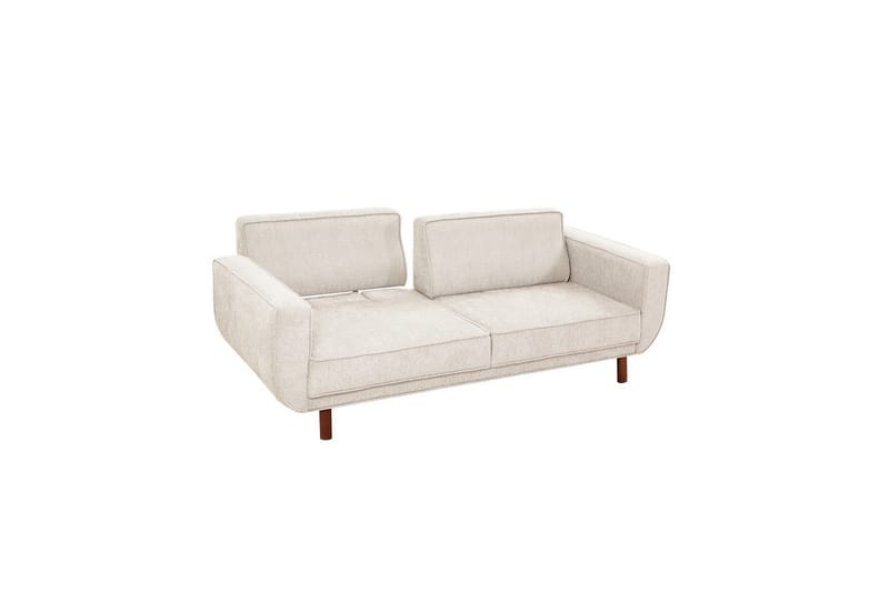 Sufian sofasæt 3 personers - Rødbrunt træ/Cremevhid - Møbler - Sofaer - Sofagrupper