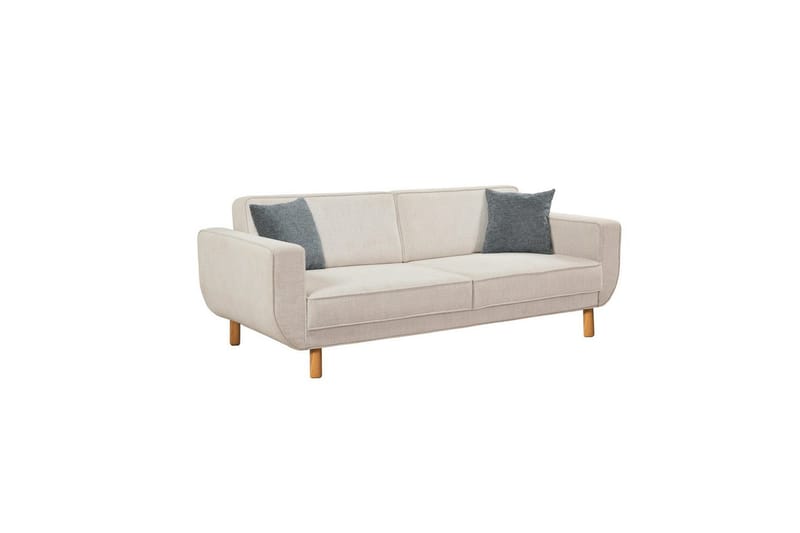 Sufian sofasæt 3 personers - Brun/Cremevhid - Møbler - Sofaer - Sofagrupper