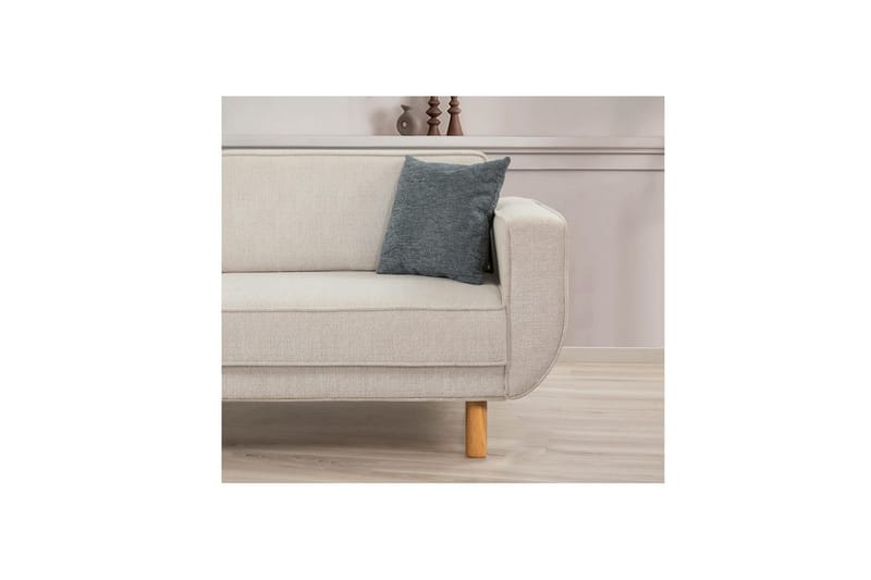 Sufian sofasæt 3 personers - Brun/Cremevhid - Møbler - Sofaer - Sofagrupper