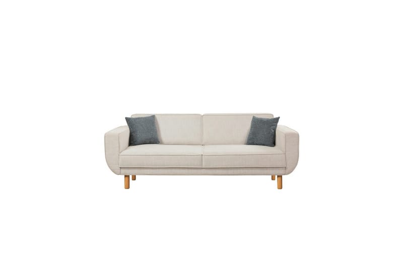 Sufian sofasæt 3 personers - Brun/Cremevhid - Møbler - Sofaer - Sofagrupper