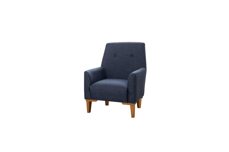 Sufian sofasæt 3 personers - Mørkeblå/Mellemfarvet træ - Møbler - Sofaer - Sofagrupper
