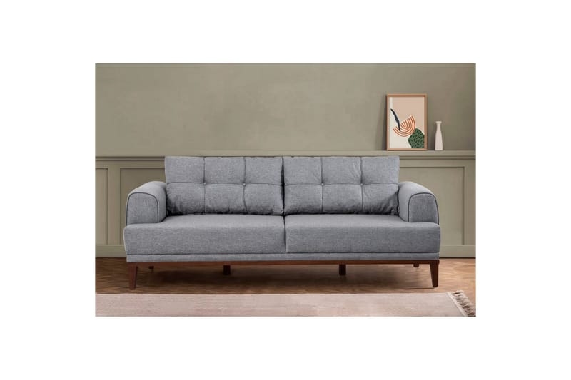 Sufian sofasæt 3 personers - Brun/Kulgrå - Møbler - Sofaer - Sofagrupper