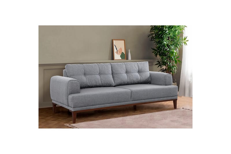 Sufian sofasæt 3 personers - Brun/Kulgrå - Møbler - Sofaer - Sofagrupper