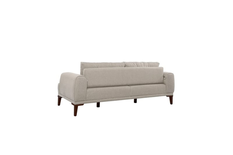 Sufian sofasæt 3 personers - Brun/Cremevhid - Møbler - Sofaer - Sofagrupper