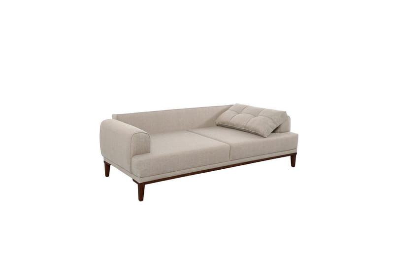Sufian sofasæt 3 personers - Brun/Cremevhid - Møbler - Sofaer - Sofagrupper