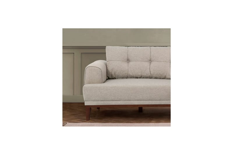 Sufian sofasæt 3 personers - Brun/Cremevhid - Møbler - Sofaer - Sofagrupper