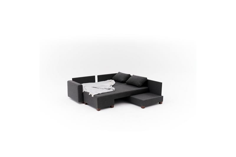 Sufian Soffa med Chaiselong 4-sits - Antracit - Møbler - Sofaer - Sovesofaer