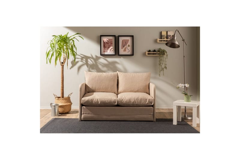 Sufian Sovesofa 2-sits - Beige - Møbler - Sofaer - Sovesofaer
