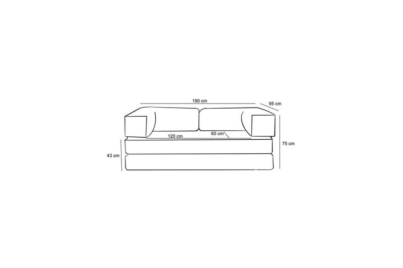 Sufian Sovesofa 2-sits - Chokoladebrun - Møbler - Sofaer - Sovesofaer
