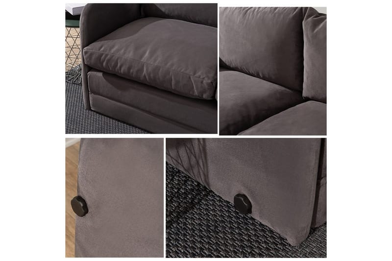 Sufian Sovesofa 2-sits - Grå - Møbler - Sofaer - Sovesofaer