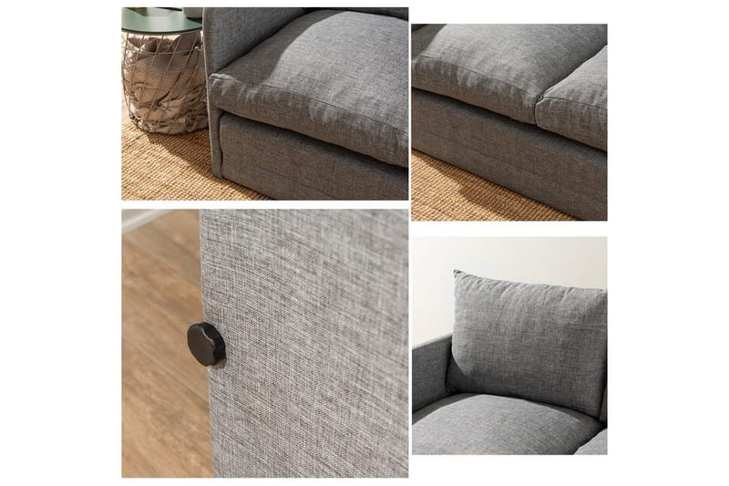 Sufian Sovesofa 2-sits - Lysegrå - Møbler - Sofaer - Sovesofaer