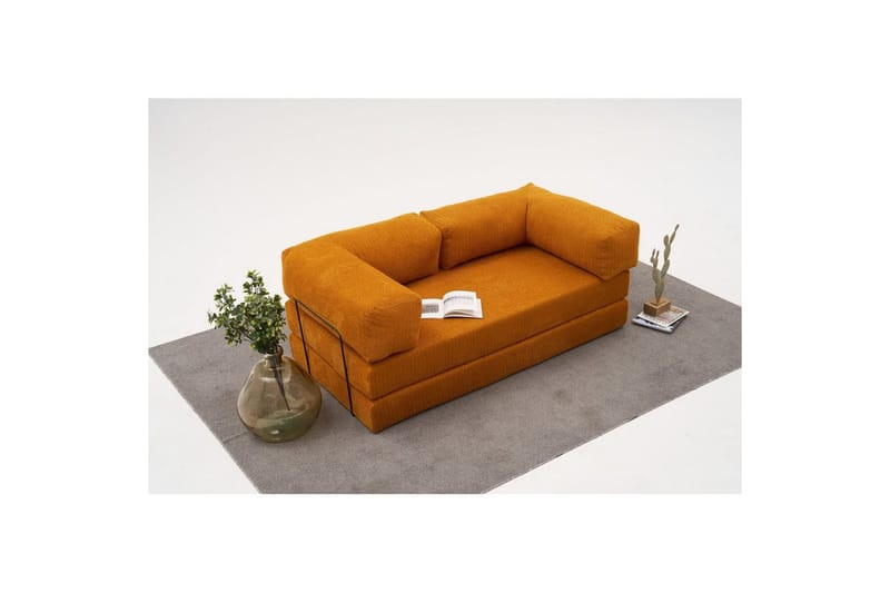 Sufian Sovesofa 2-sits - Orange - Møbler - Sofaer - Sovesofaer