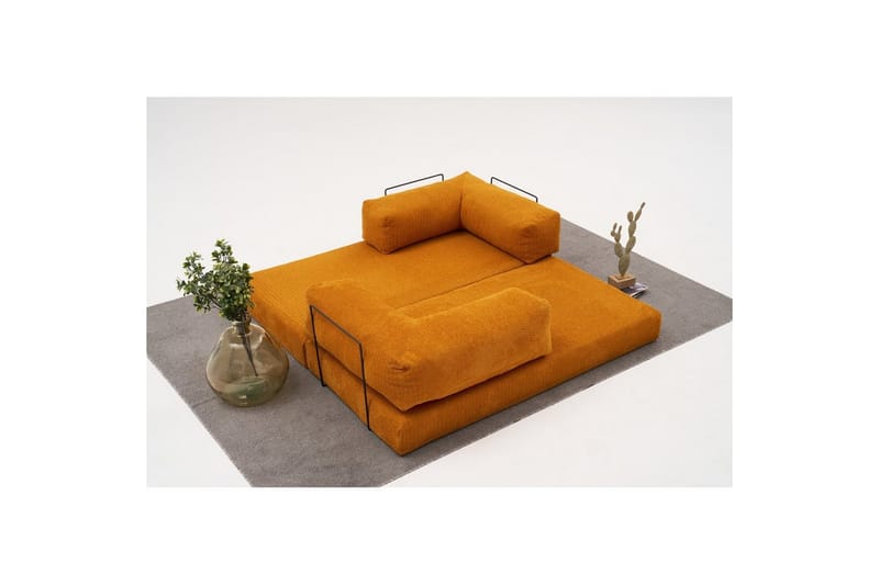 Sufian Sovesofa 2-sits - Orange - Møbler - Sofaer - Sovesofaer