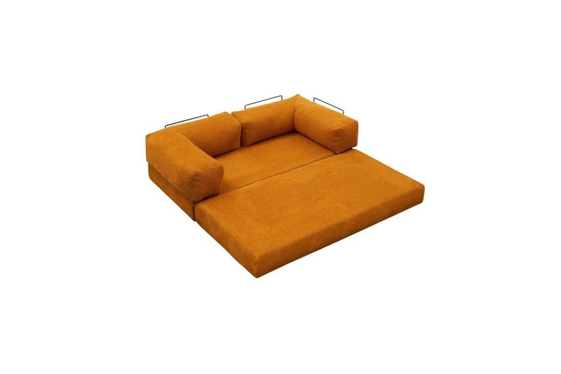 Sufian Sovesofa 2-sits - Orange - Møbler - Sofaer - Sovesofaer