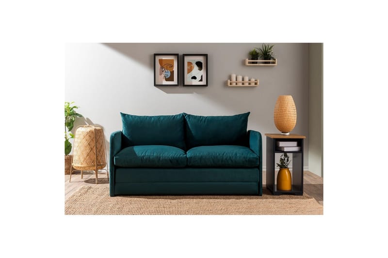 Sufian Sovesofa 2-sits - Turkis - Møbler - Sofaer - Sovesofaer