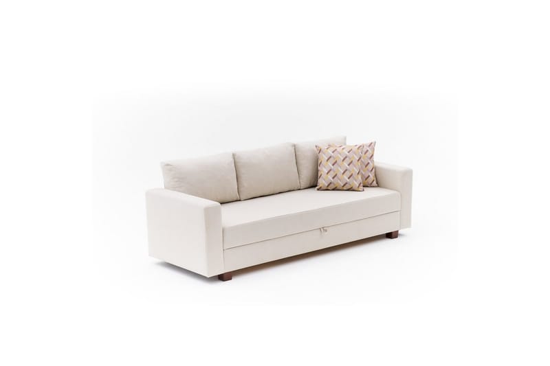 Sufian Sovesofa 3-sits - Cremevhid - Møbler - Sofaer - Sovesofaer
