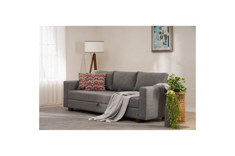 Sufian Sovesofa 3-sits - Grå - Møbler - Sofaer - Sovesofaer