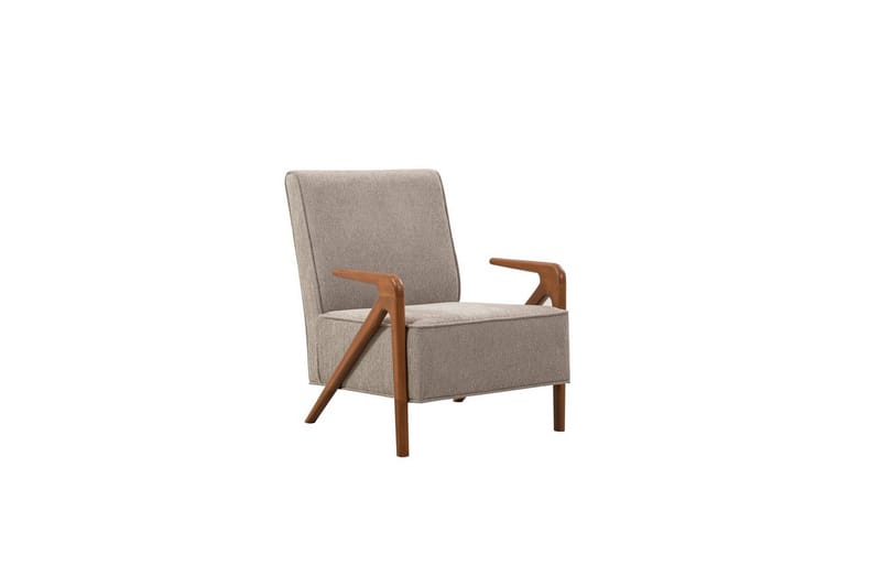 Sufian Sovesofa 3-sits - Mellemfarvet træ/Grå - Møbler - Sofaer - Sovesofaer