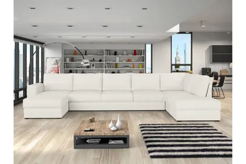 Taberk Sofa med Chaiselong og Divan 5-personers - Hvid - Møbler - Sofaer - U Sofa