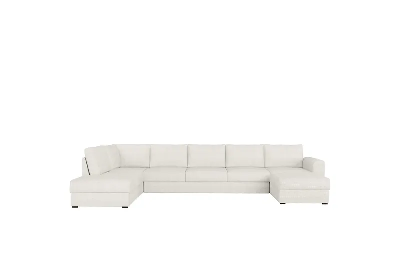 Taberk Sofa med Chaiselong og Divan 5-personers - Hvid - Møbler - Sofaer - U Sofa