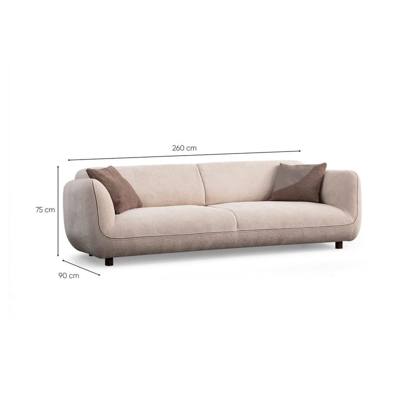 Talrosen 4-personers sofa - Cremehvid - Møbler - Sofaer - 4 personers sofa