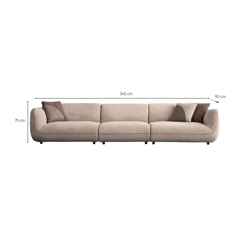 Talrosen 4-personers sofa - Cremehvid - Møbler - Sofaer - 4 personers sofa