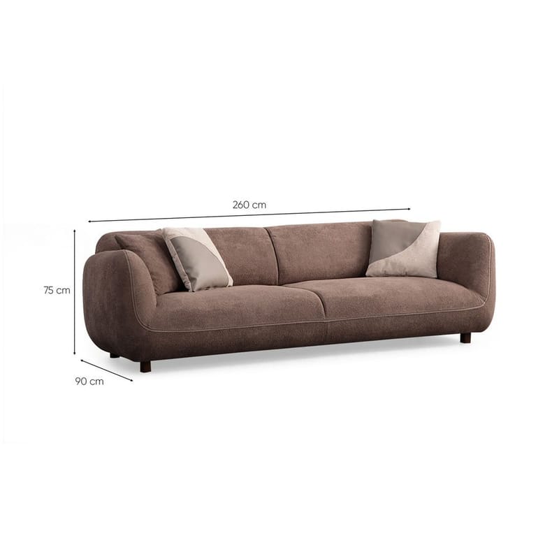 Talrosen 4-personers sofa - Brun - Møbler - Sofaer - 4 personers sofa